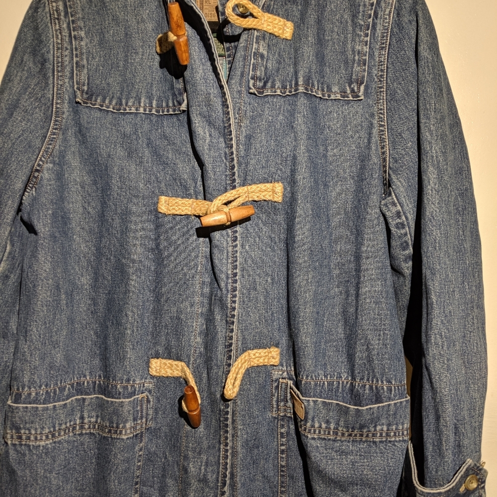 Women's Lauren Jeans RL Vintage 90s Toggle Hooded - Picture 7 of 12